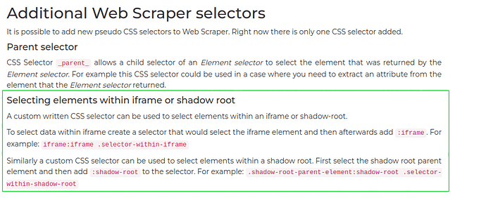 How to select elements within iframe?